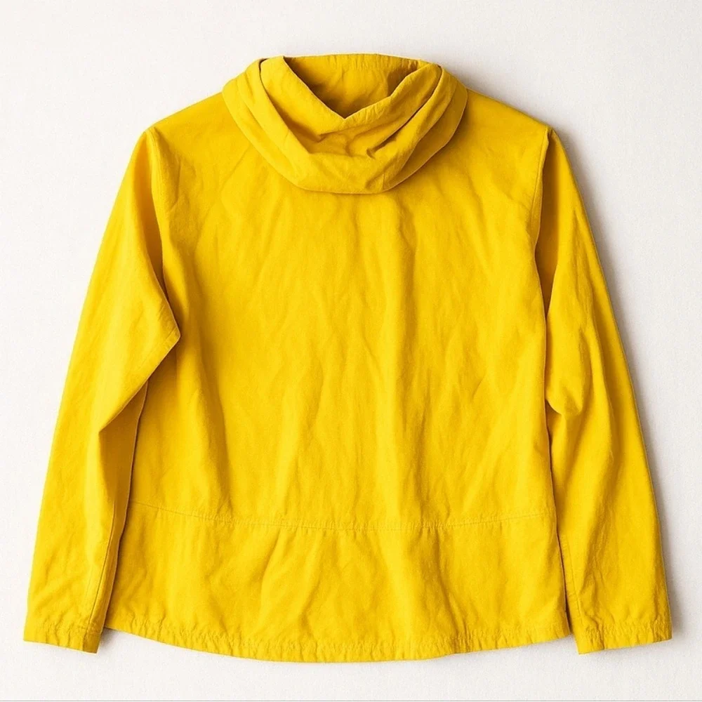 Jotunheim Norway Packable Yellow Hooded Windbreaker Jacket Women's Sz L